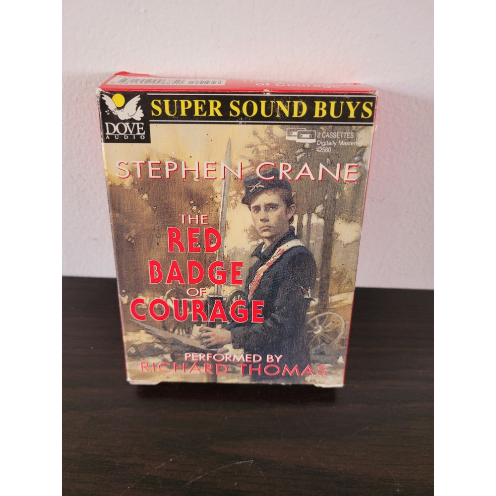 Stephen Crane The Red Badge of Courage double Cassette Audio